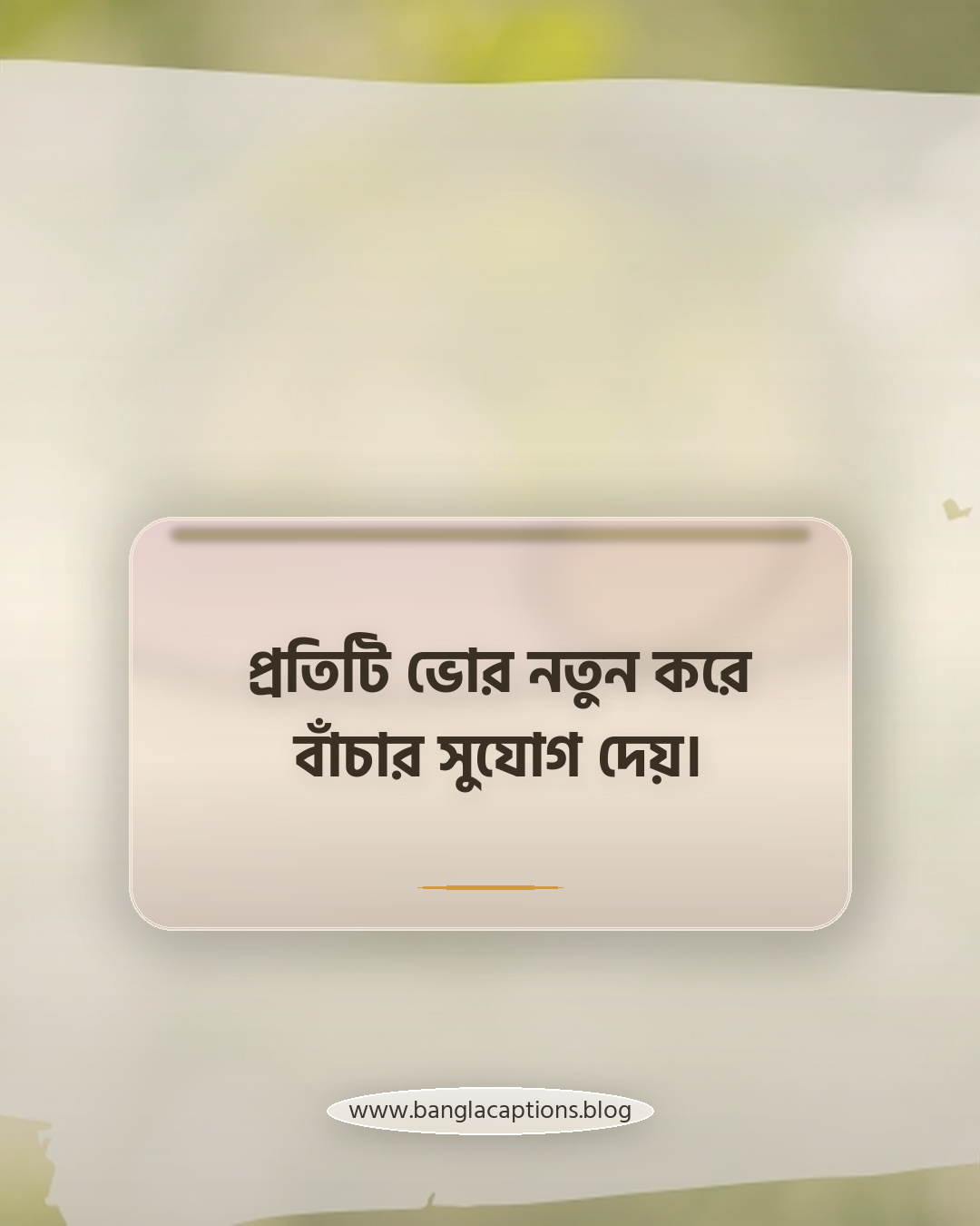 প্রতিটি ভোর নতুন করে বাঁচার সুযোগ দেয়। - ভোরে ওঠা নিয়ে উক্তি