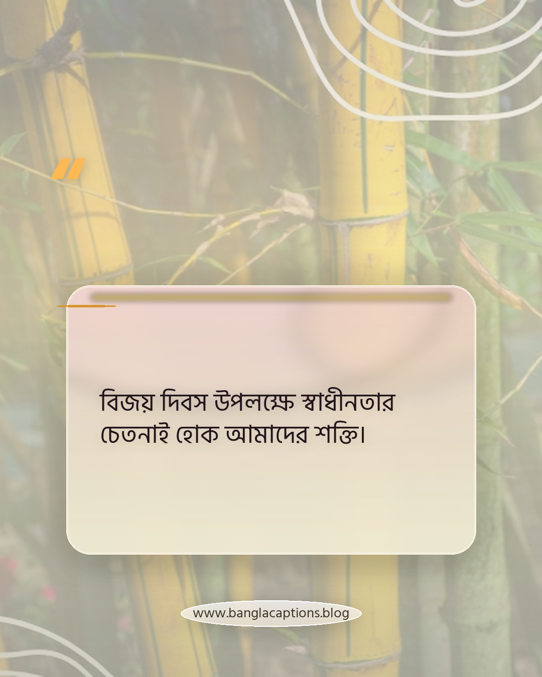 বিজয় দিবস উপলক্ষে স্বাধীনতার চেতনাই হোক আমাদের শক্তি। - বিজয় দিবস উপলক্ষে ক্যাপশন