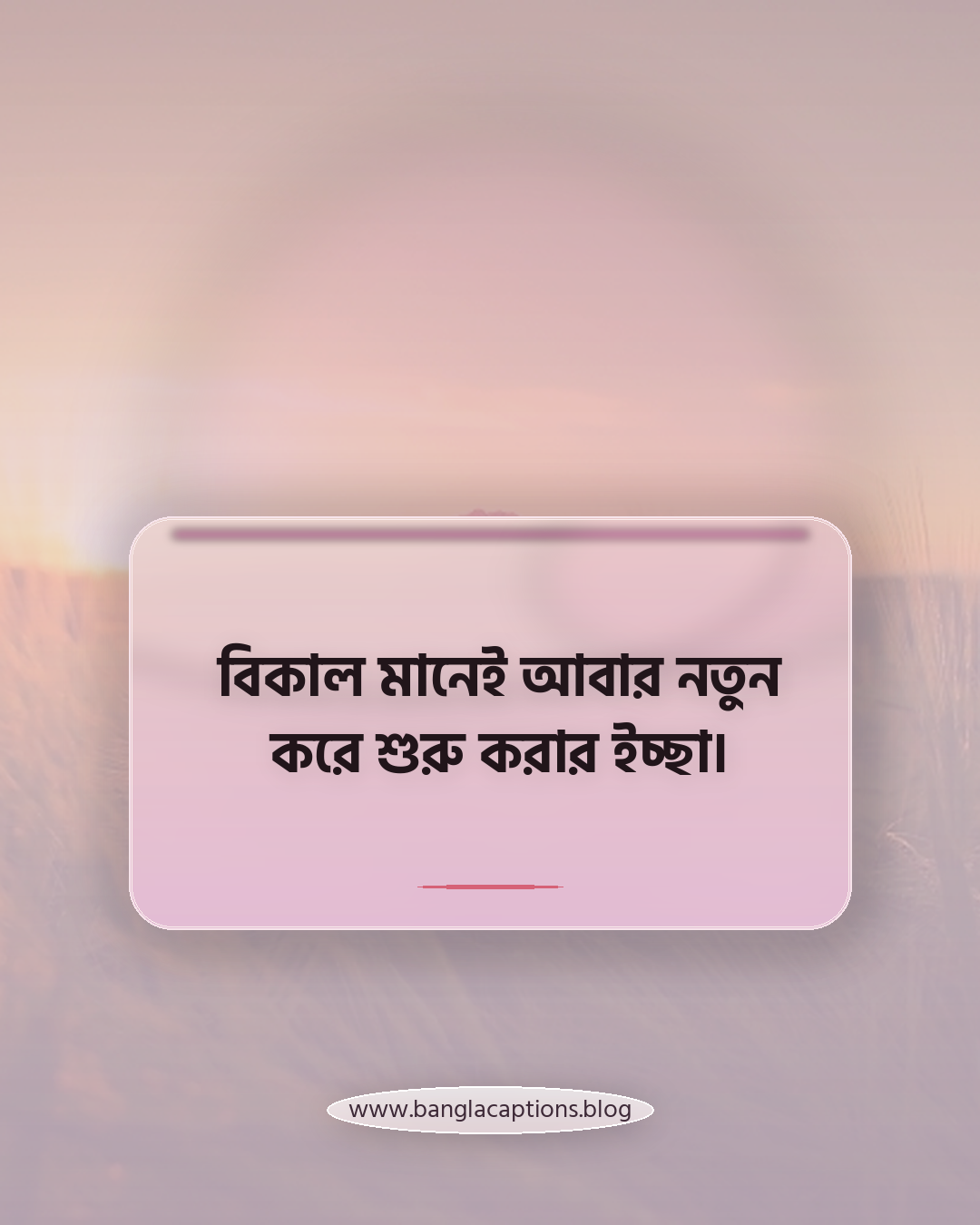 বিকাল মানেই আবার নতুন করে শুরু করার ইচ্ছা। - বিকাল নিয়ে স্ট্যাটাস