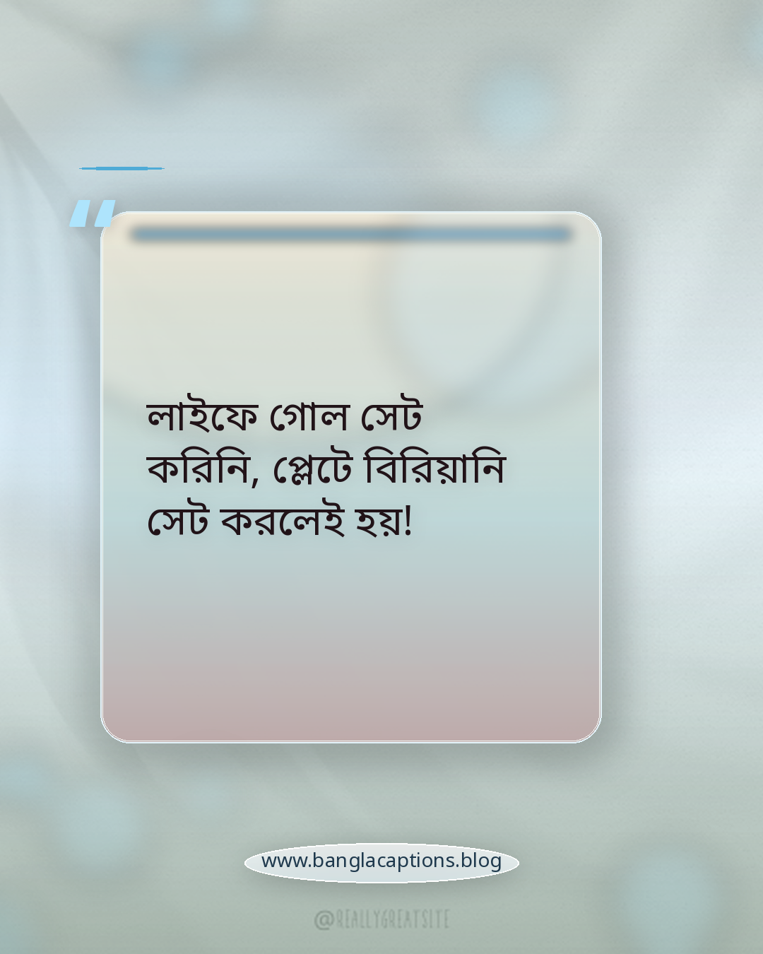 লাইফে গোল সেট করিনি, প্লেটে বিরিয়ানি সেট করলেই হয়! - বিরিয়ানি নিয়ে ফানি ক্যাপশন