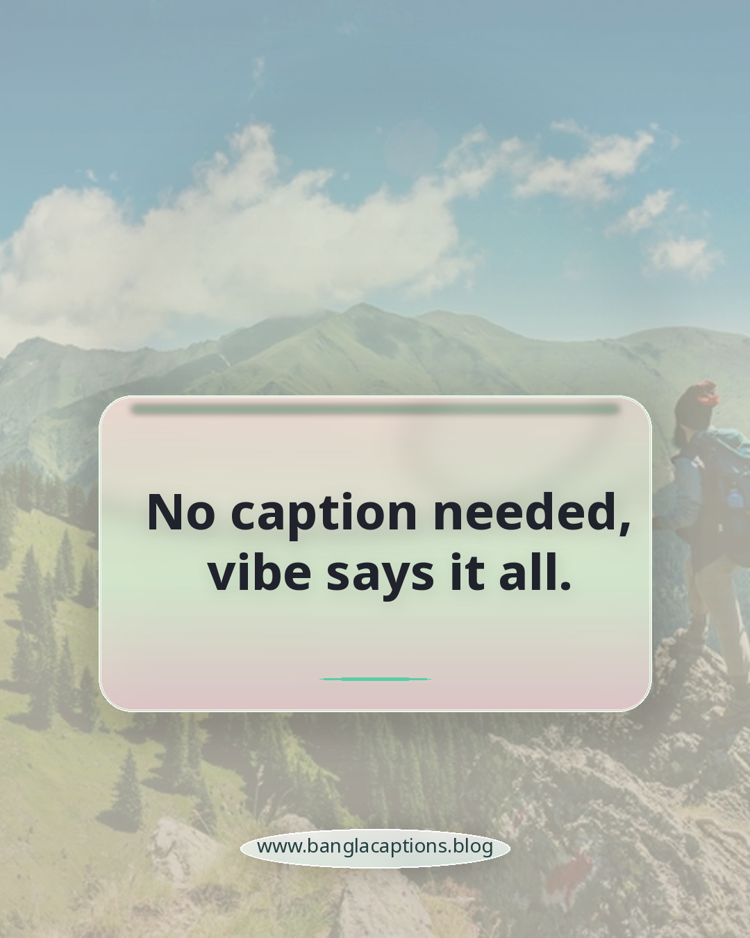 No caption needed, vibe says it all. - caption for profile picture for boy