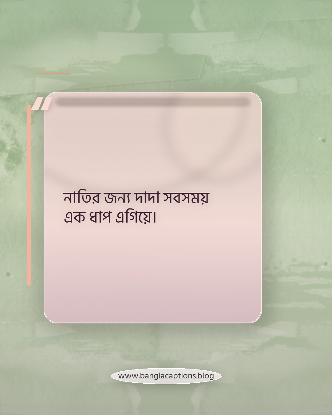 নাতির জন্য দাদা সবসময় এক ধাপ এগিয়ে। - দাদা নাতি নিয়ে উক্তি
