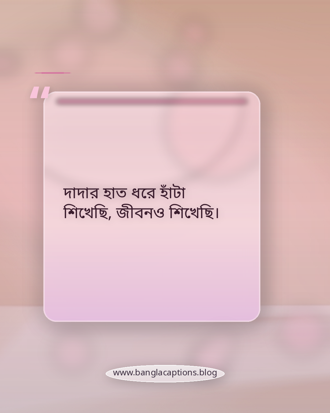দাদার হাত ধরে হাঁটা শিখেছি, জীবনও শিখেছি। - দাদা নিয়ে ক্যাপশন