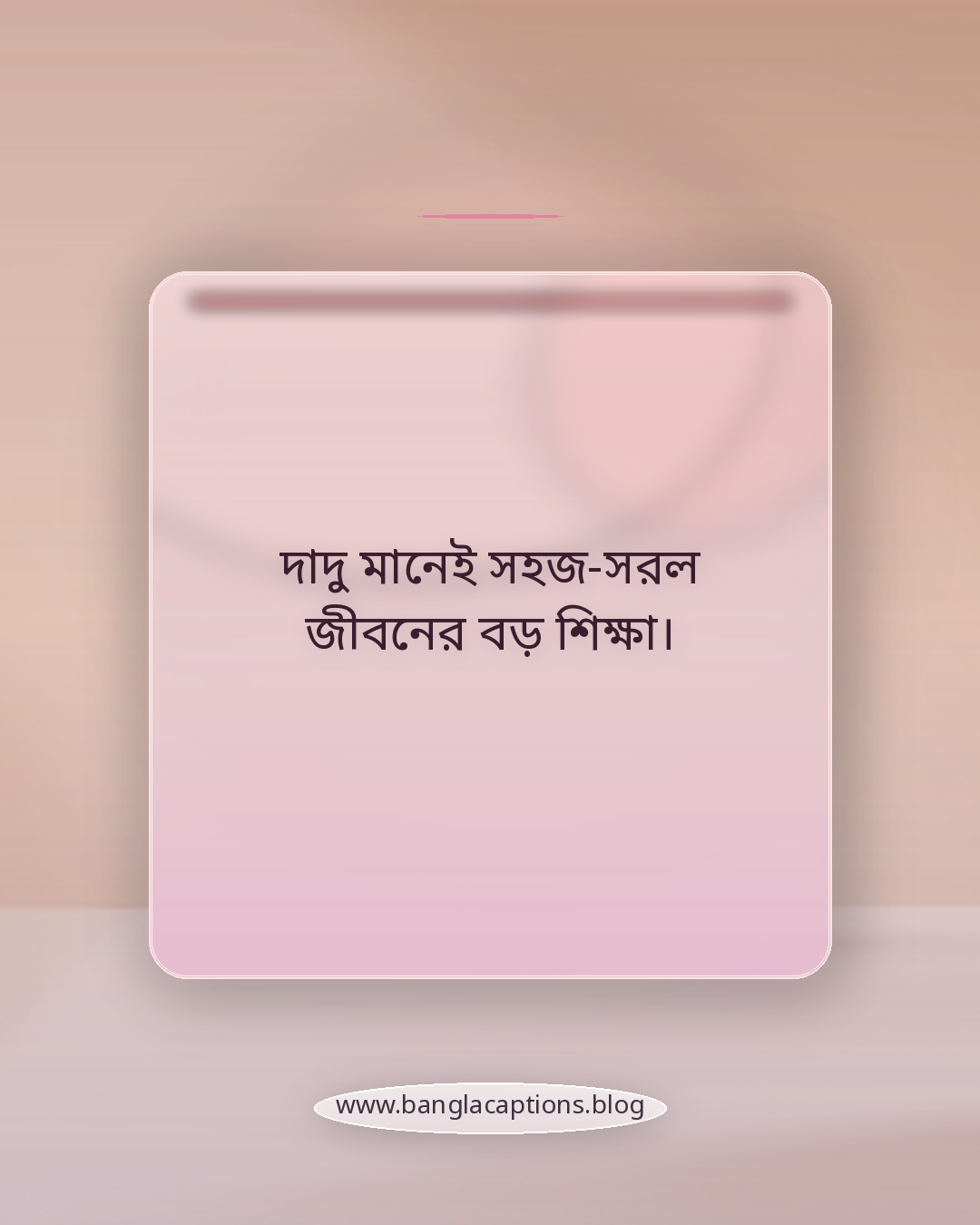 দাদু মানেই সহজ-সরল জীবনের বড় শিক্ষা। - দাদুকে নিয়ে ক্যাপশন