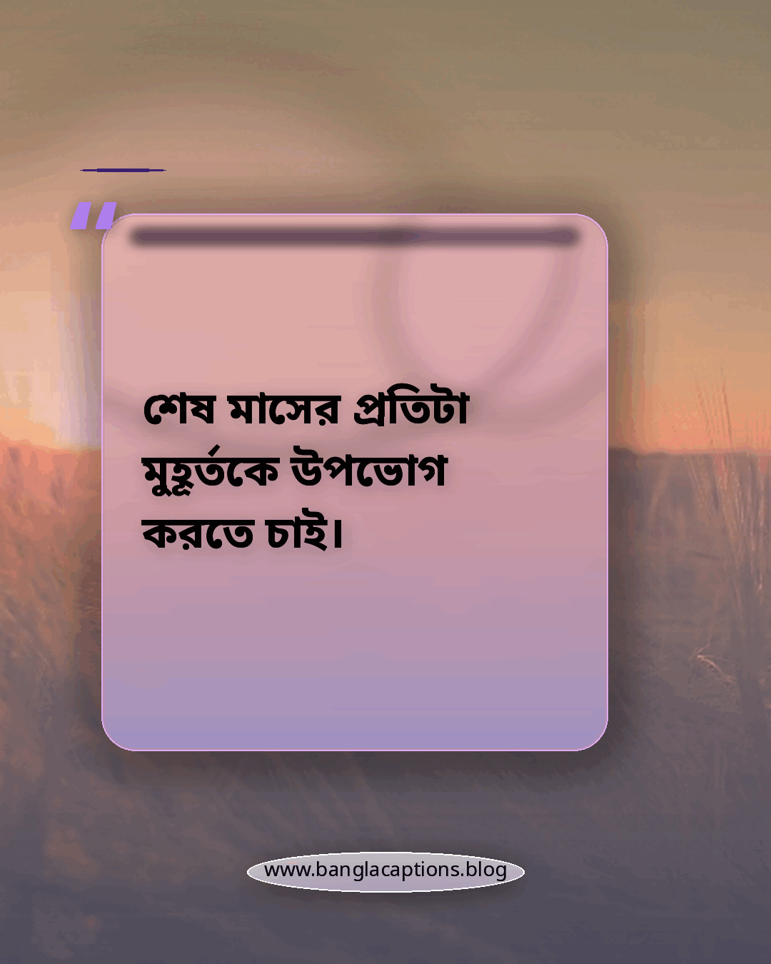 শেষ মাসের প্রতিটা মুহূর্তকে উপভোগ করতে চাই। - ডিসেম্বর নিয়ে কিছু ক্যাপশন