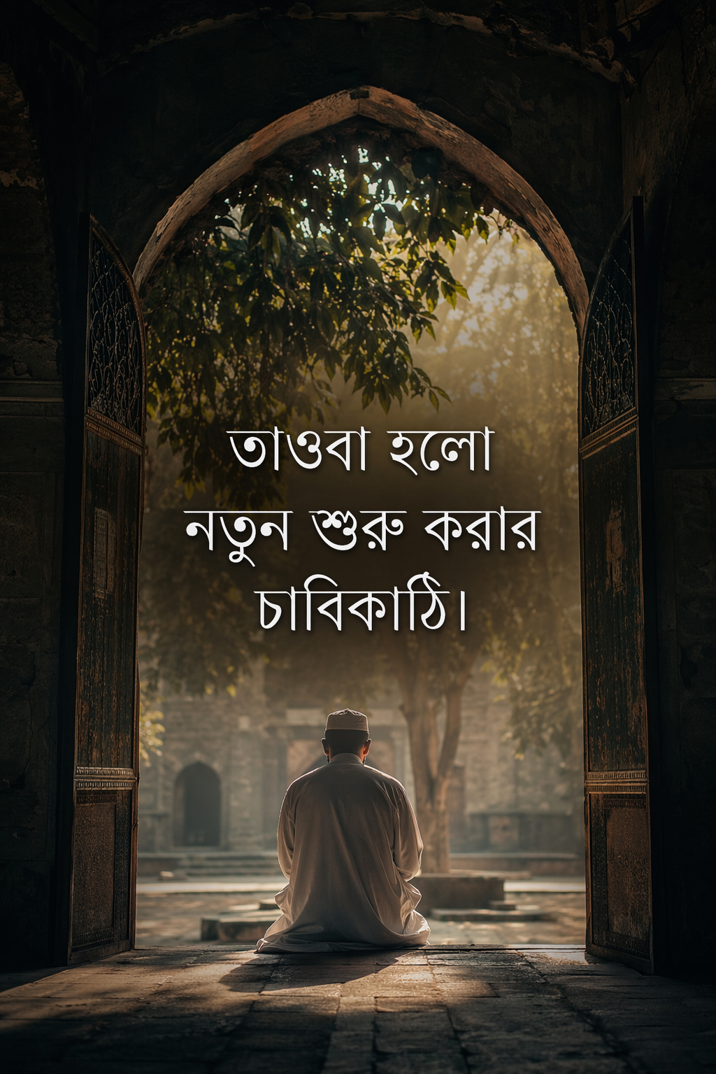 ইসলামিক ক্যাপশন বাংলা - তাওবা হলো নতুন শুরু করার চাবিকাঠি।