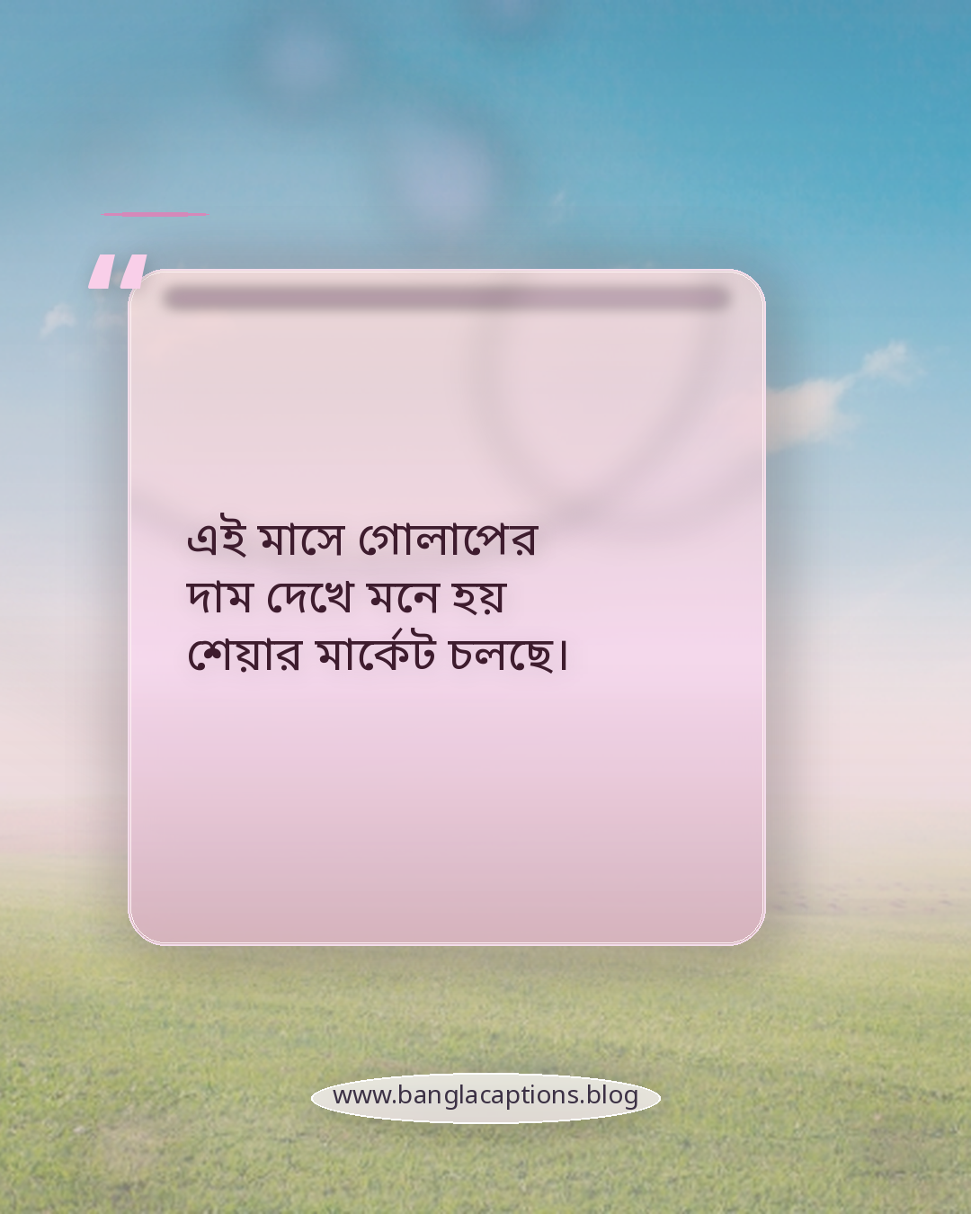 এই মাসে গোলাপের দাম দেখে মনে হয় শেয়ার মার্কেট চলছে। - ফেব্রুয়ারি মাস নিয়ে ফানি ক্যাপশন