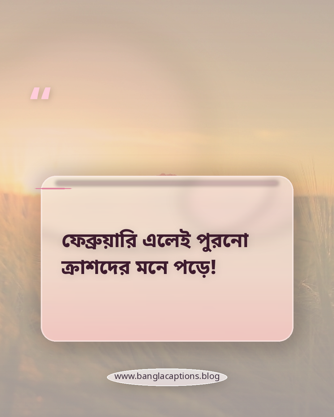 ফেব্রুয়ারি এলেই পুরনো ক্রাশদের মনে পড়ে! - ফেব্রুয়ারি মাস নিয়ে ফানি ক্যাপশন