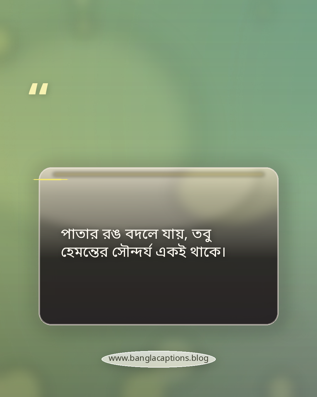 পাতার রঙ বদলে যায়, তবু হেমন্তের সৌন্দর্য একই থাকে। - হেমন্তকাল নিয়ে লেখা