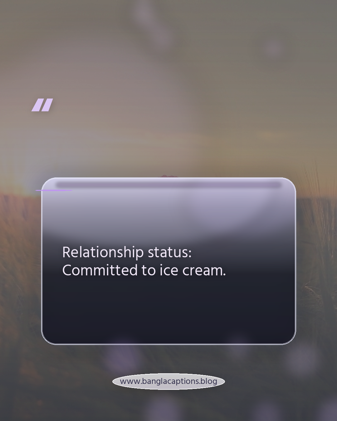 Relationship status: Committed to ice cream. - আইসক্রিম lover ক্যাপশন