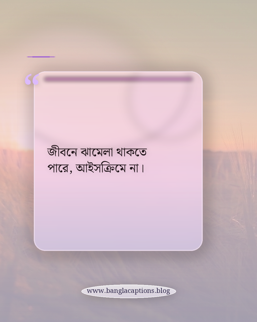 জীবনে ঝামেলা থাকতে পারে, আইসক্রিমে না। - আইসক্রিম lover ক্যাপশন