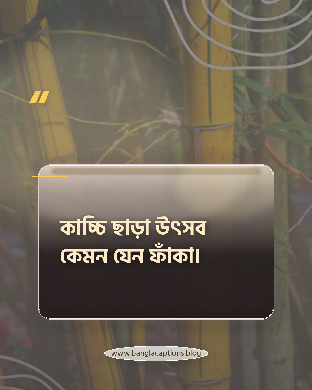 কাচ্চি ছাড়া উৎসব কেমন যেন ফাঁকা। - কাচ্চি বিরিয়ানি নিয়ে ক্যাপশন