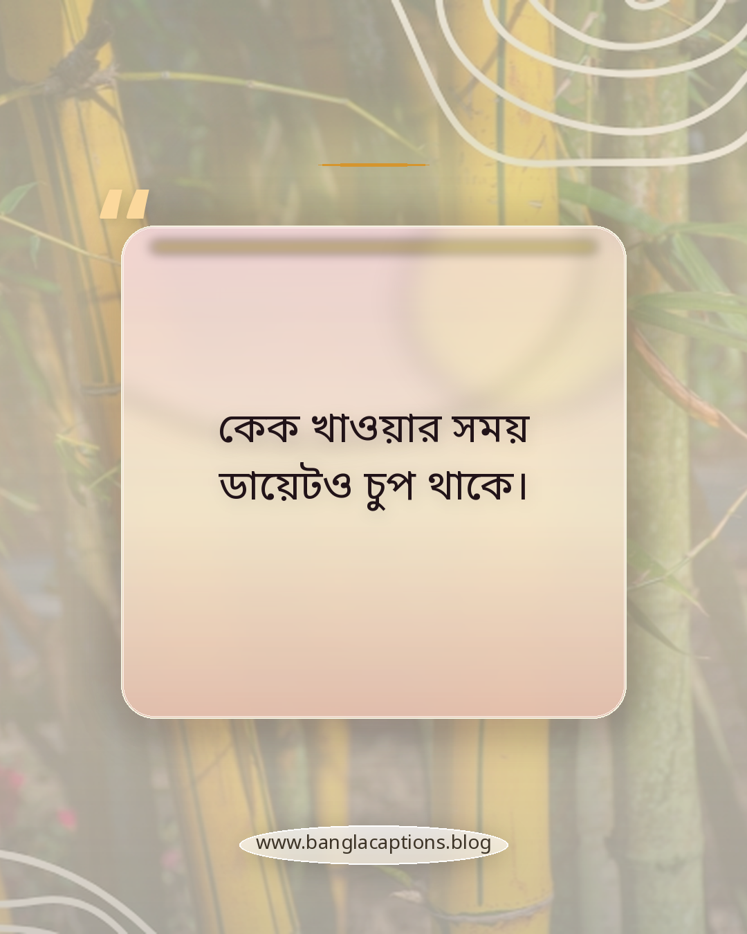 কেক খাওয়ার সময় ডায়েটও চুপ থাকে। - কেক নিয়ে স্ট্যাটাস