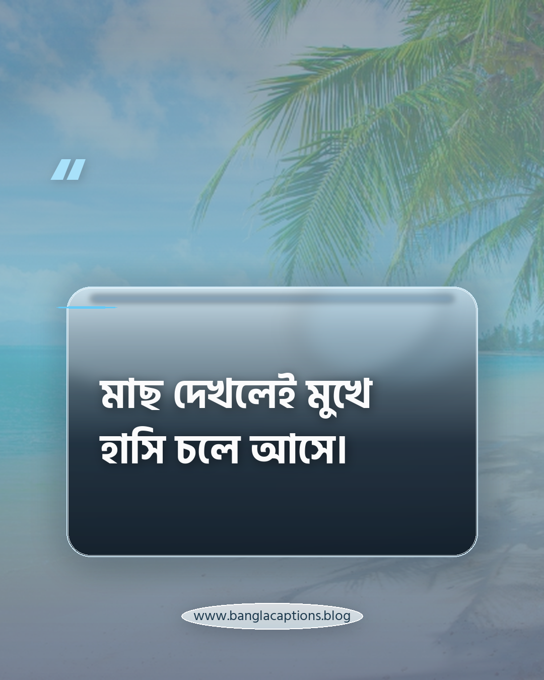 মাছ দেখলেই মুখে হাসি চলে আসে। - মাছ নিয়ে স্ট্যাটাস
