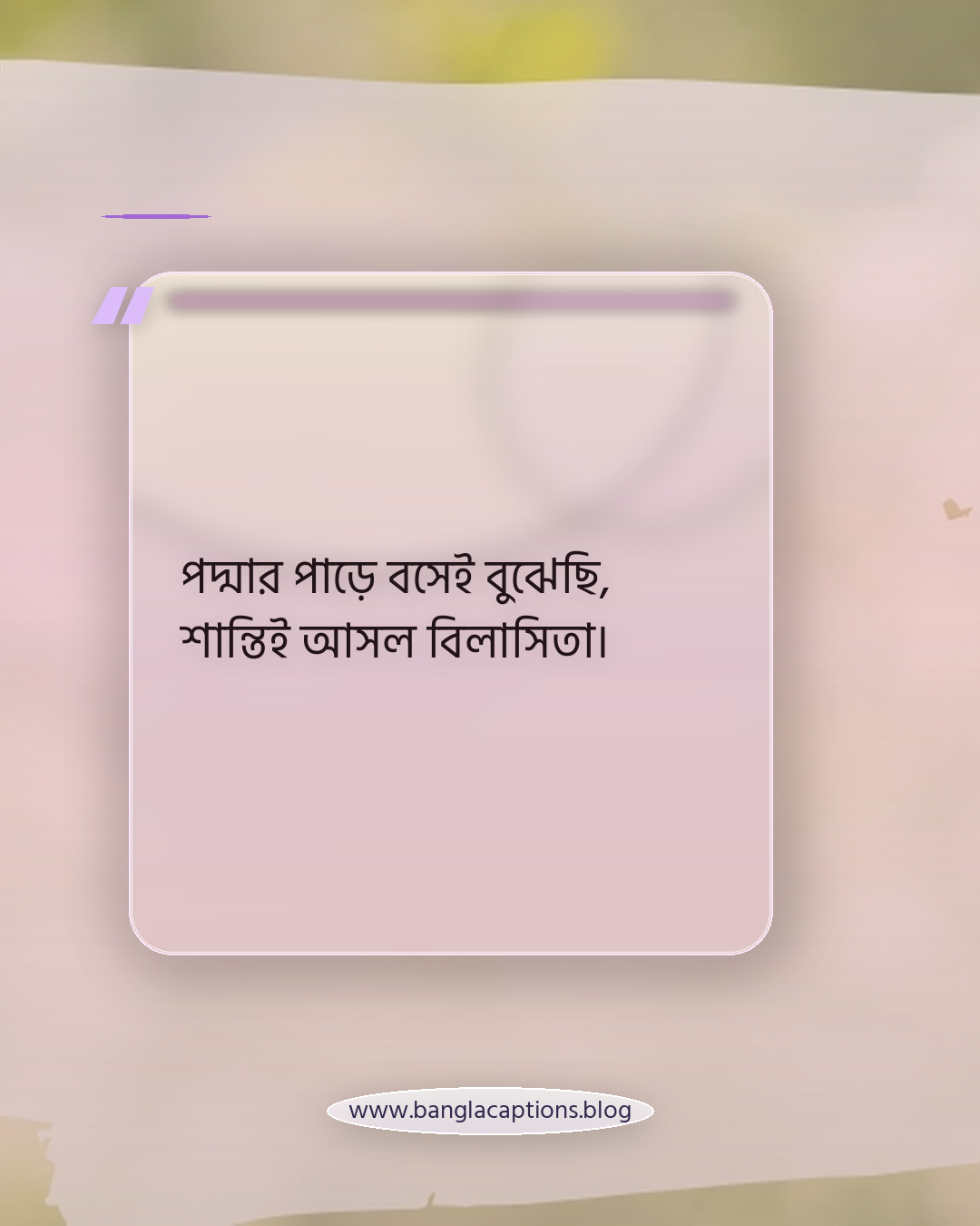পদ্মার পাড়ে বসেই বুঝেছি, শান্তিই আসল বিলাসিতা। - রাজশাহী নিয়ে উক্তি