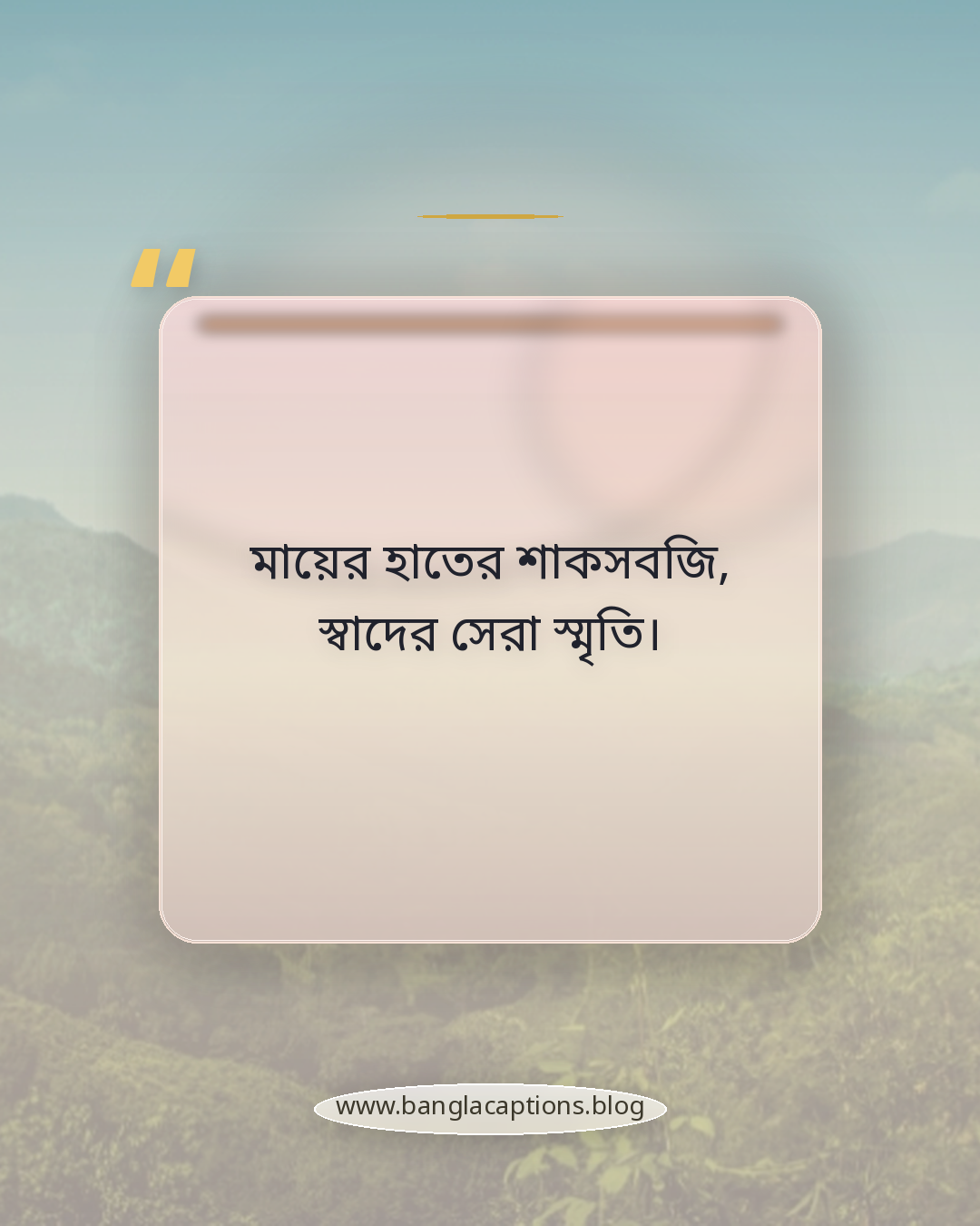 মায়ের হাতের শাকসবজি, স্বাদের সেরা স্মৃতি। - শাকসবজি নিয়ে ক্যাপশন