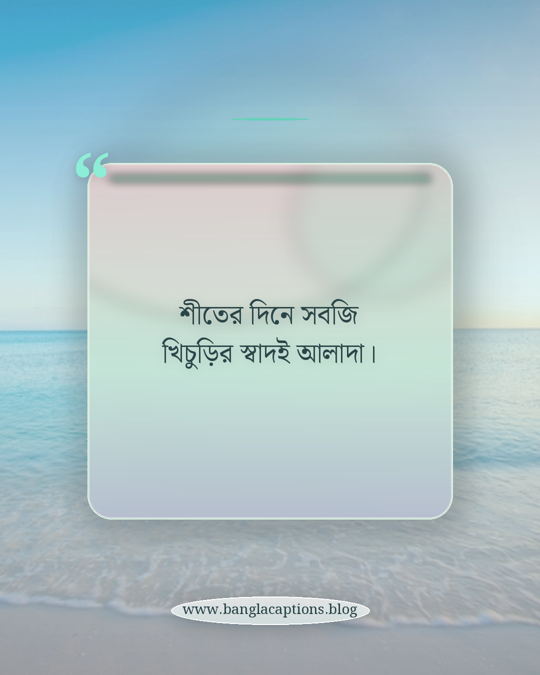 শীতের দিনে সবজি খিচুড়ির স্বাদই আলাদা। - শীতকালীন সবজি নিয়ে ক্যাপশন