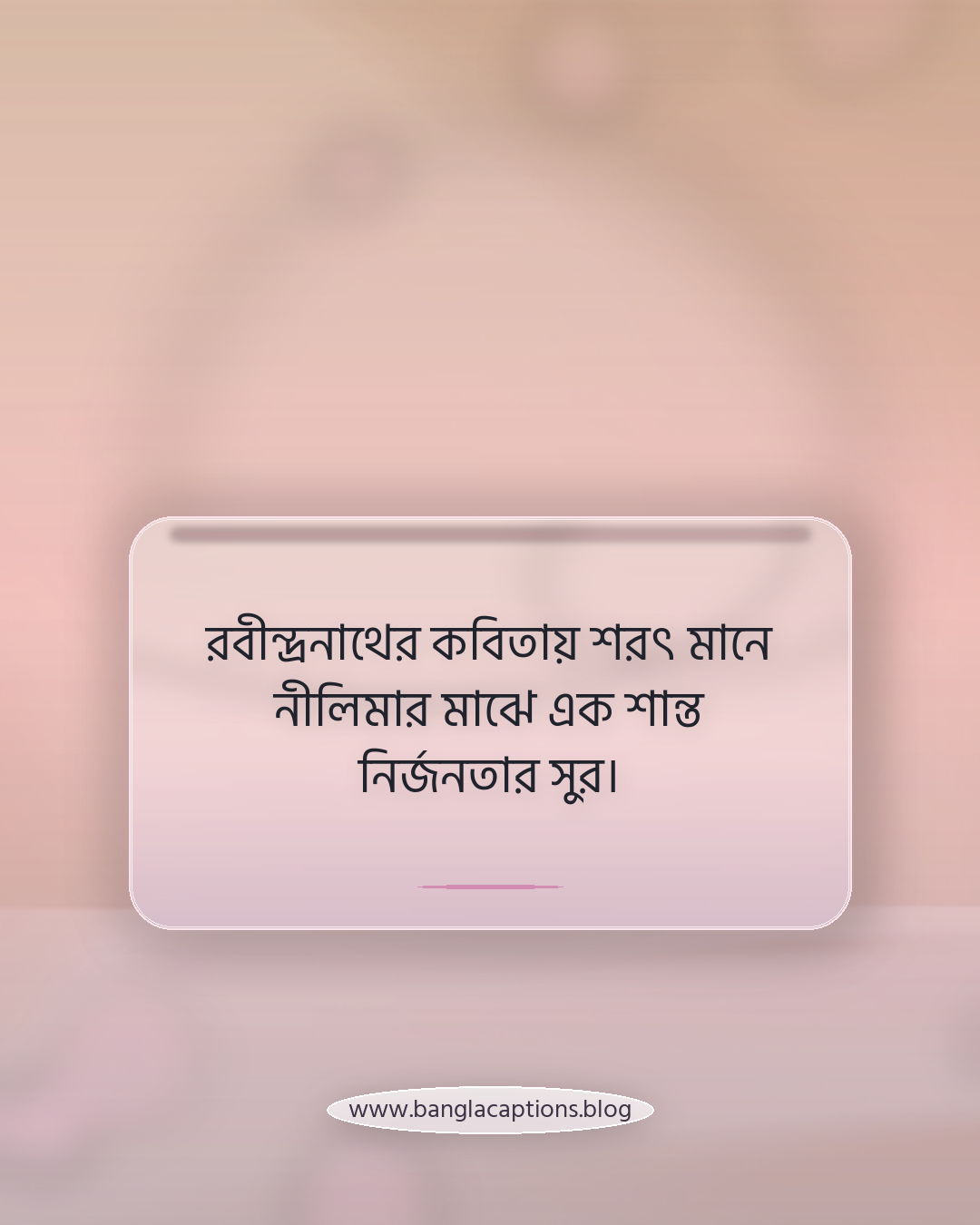 রবীন্দ্রনাথের কবিতায় শরৎ মানে নীলিমার মাঝে এক শান্ত নির্জনতার সুর। - শরৎ নিয়ে কবিদের উক্তি
