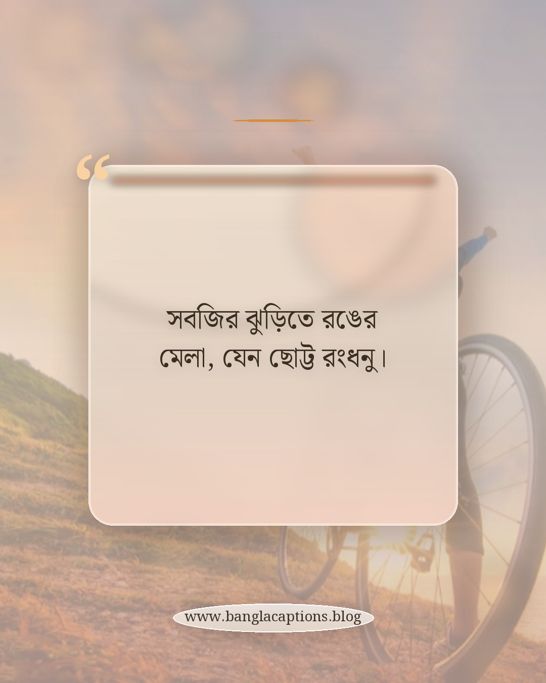 সবজির ঝুড়িতে রঙের মেলা, যেন ছোট্ট রংধনু। - সবজি নিয়ে কবিতা