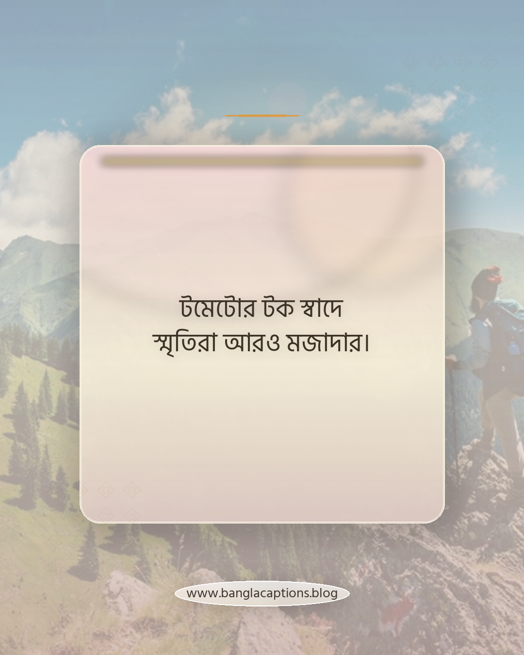 টমেটোর টক স্বাদে স্মৃতিরা আরও মজাদার। - টমেটো নিয়ে ক্যাপশন